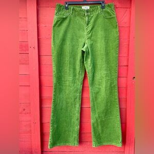 LL Bean cotton corduroy stretchy favorite fit straight leg pants